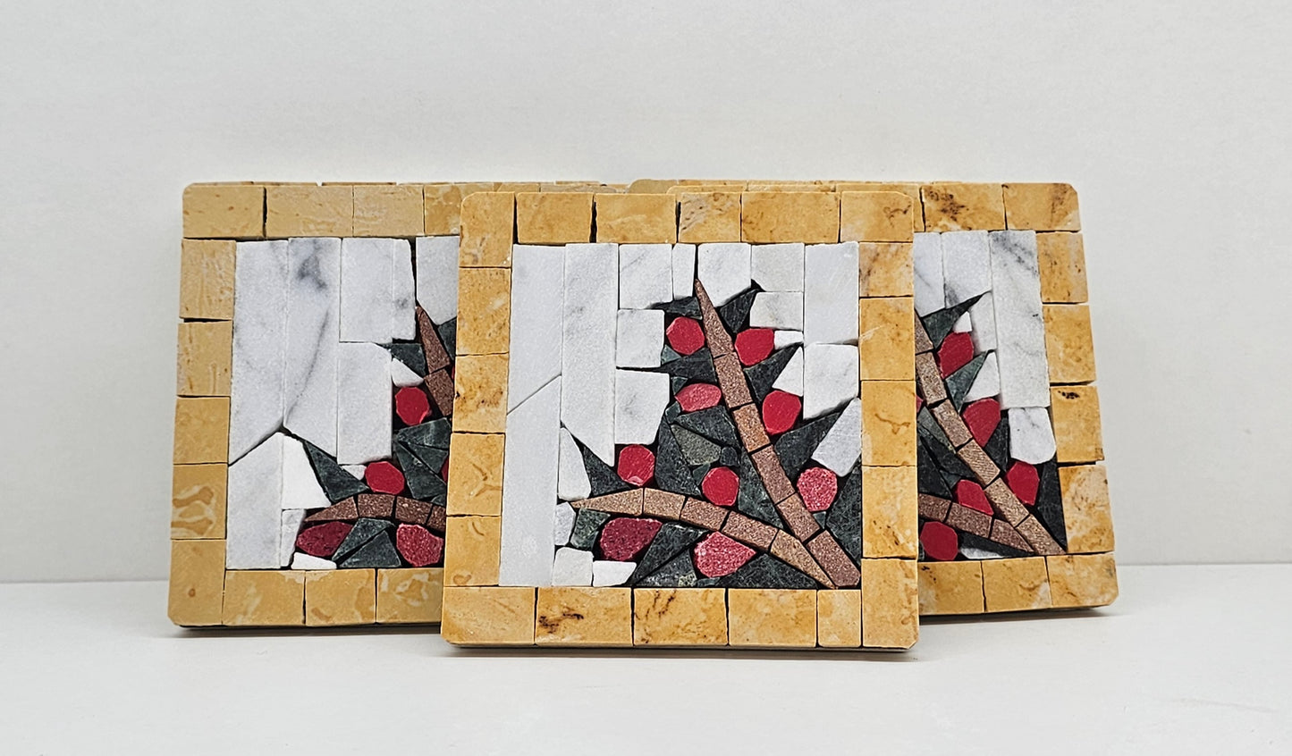 Christmas Mosaic Coasters