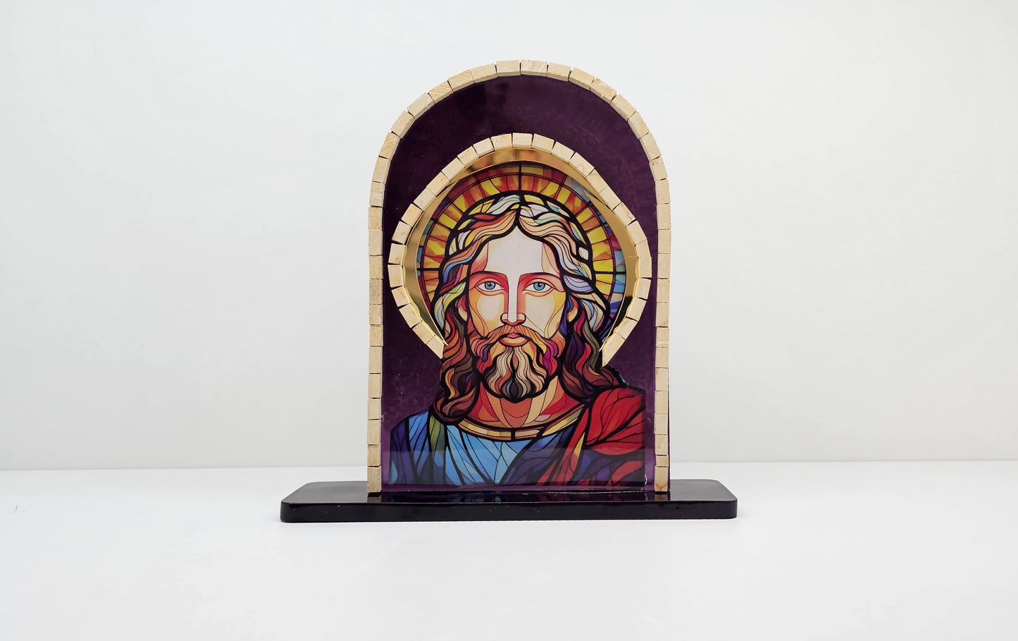 Mosaic Arc with Stained Resin