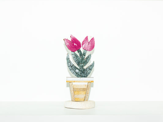 Mosaic Potted Flower