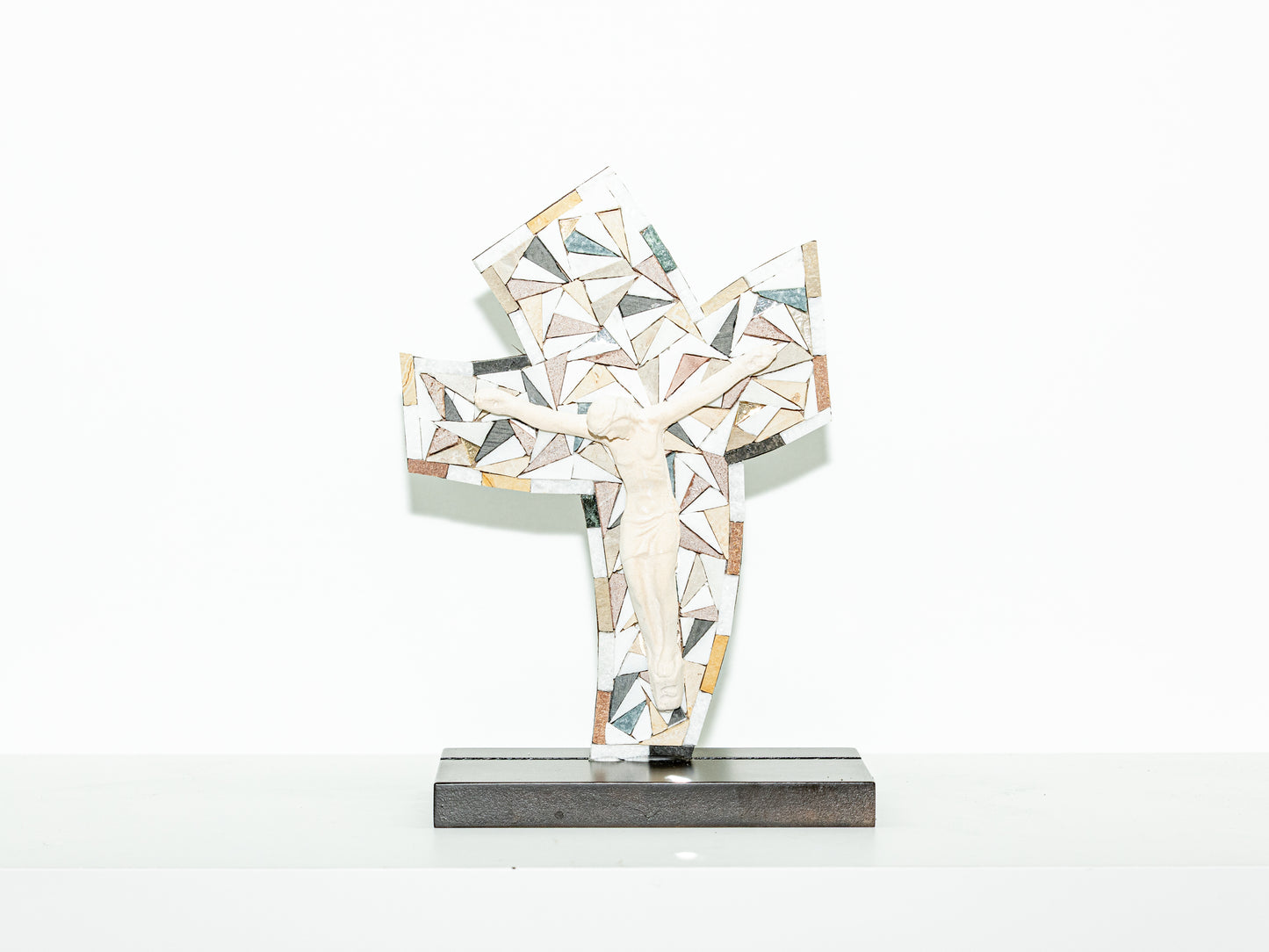Natural Stone Mosaic Crucifix