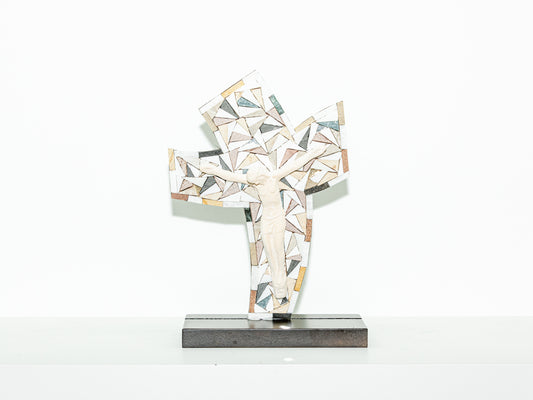 Natural Stone Mosaic Crucifix