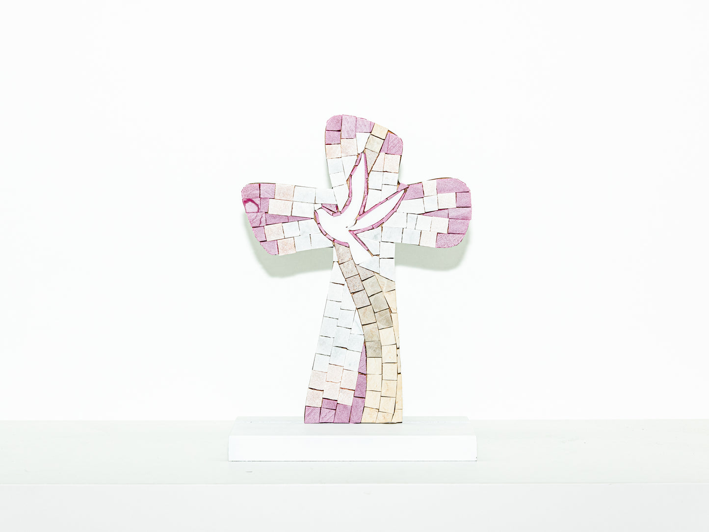 The Dove of Peace Mosaic Cross