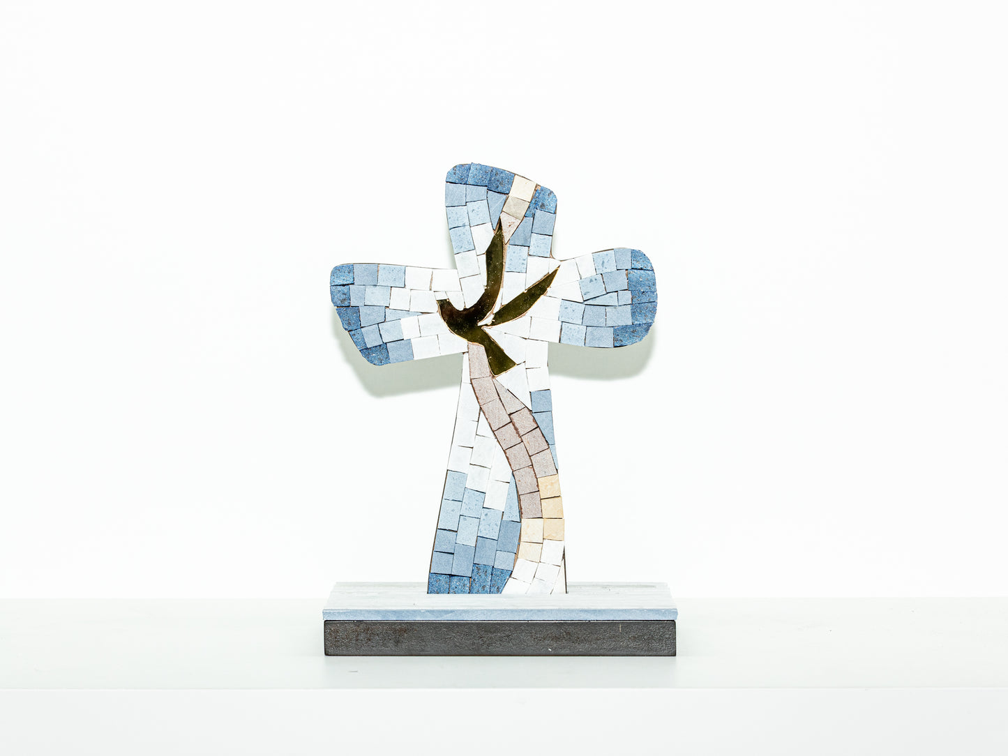 The Dove of Peace Mosaic Cross