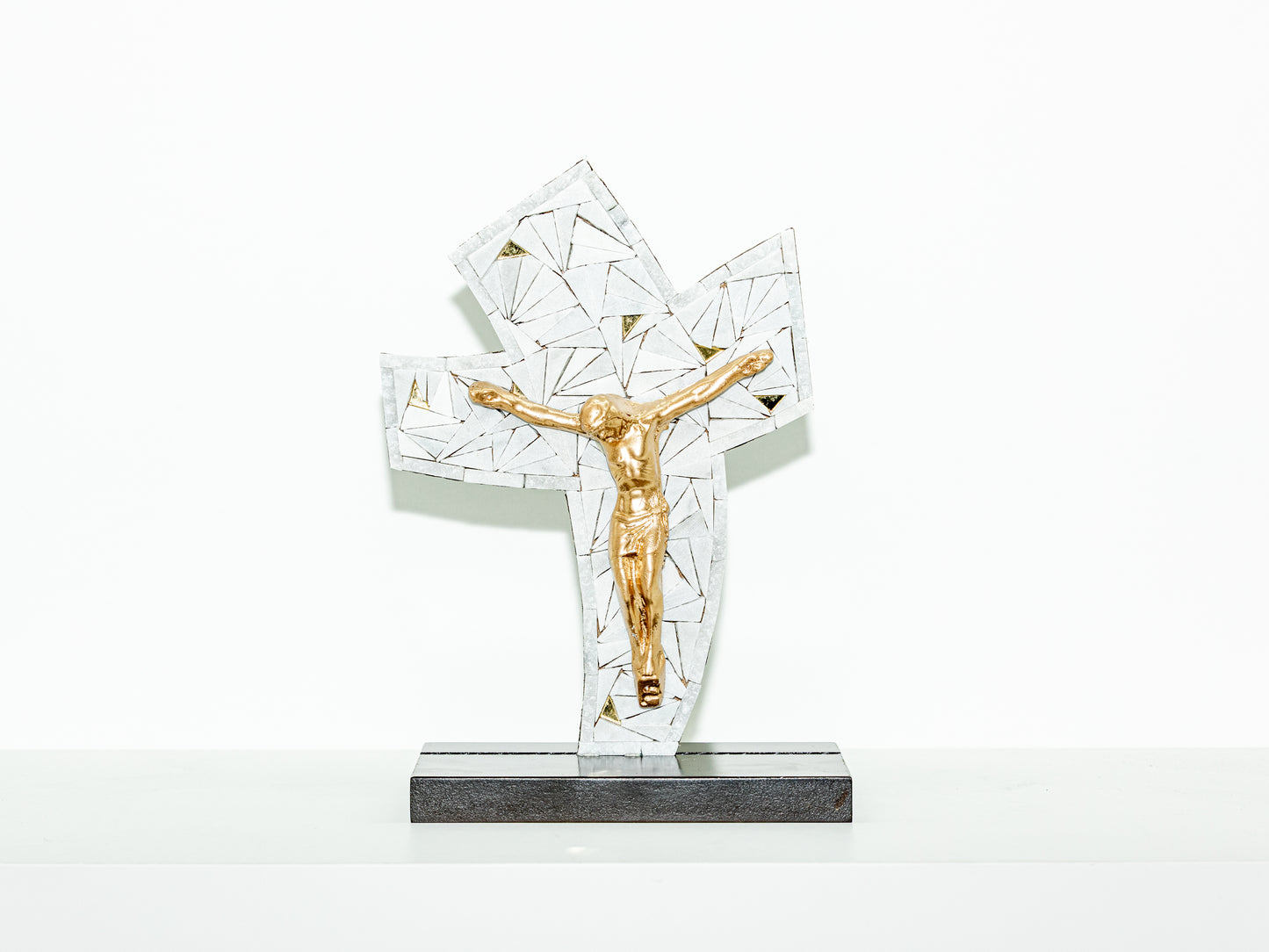 Gold Mosaic Crucifix