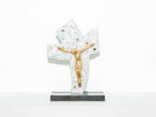 Gold Mosaic Crucifix
