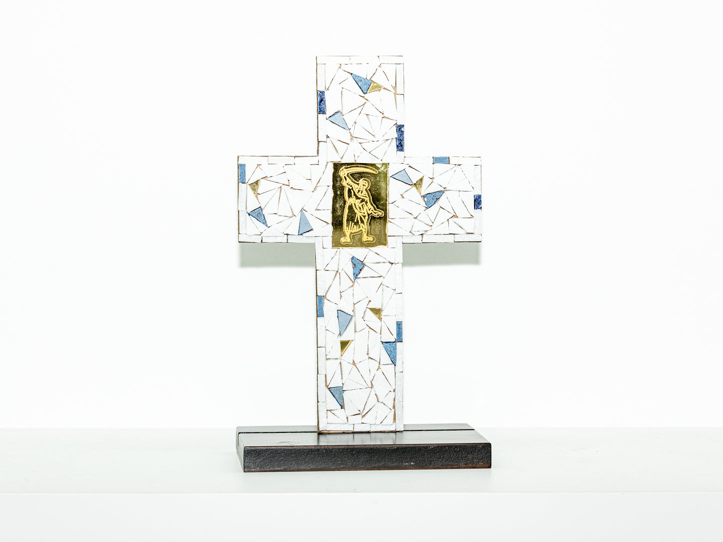Gold Icon Mosaic Cross