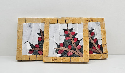 Christmas Mosaic Coasters