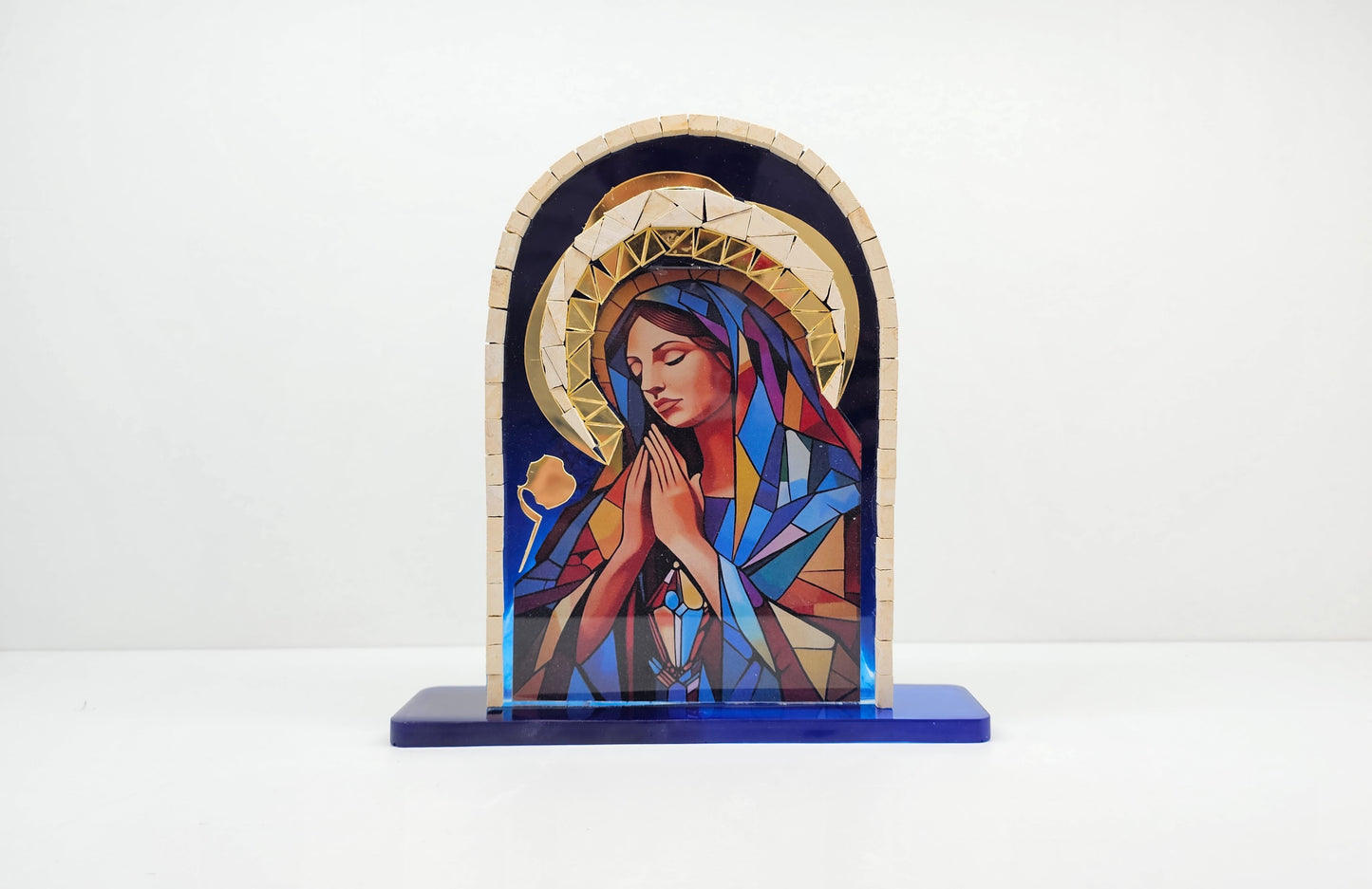 Mosaic Arc with Stained Resin